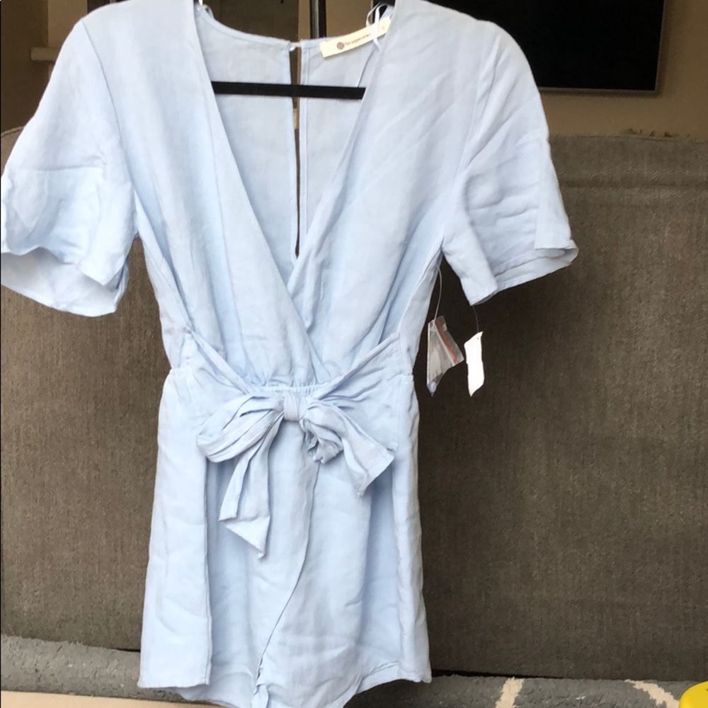 Chambray Romper The Impeccable Pig